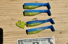Boogey Man Bait Co. Lingcod Rockfish Snapper 5” Swimbait 3 Oz Swivel Head Jig UV