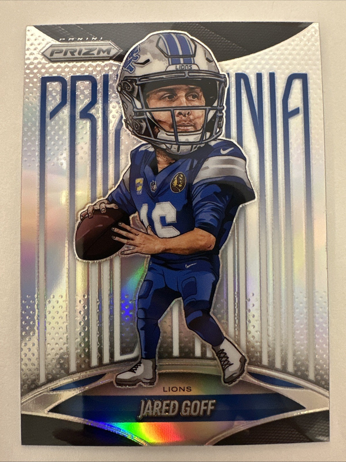 2025 Panini Prizm Prizmania Jared Goff #10 SSP/Case Hit Detroit Lions - TCCCX