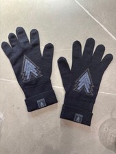 Louis Vuitton GRANTS TRIPLE V Knit Gloves 100 Wool Gloves Navy Blue Authentic