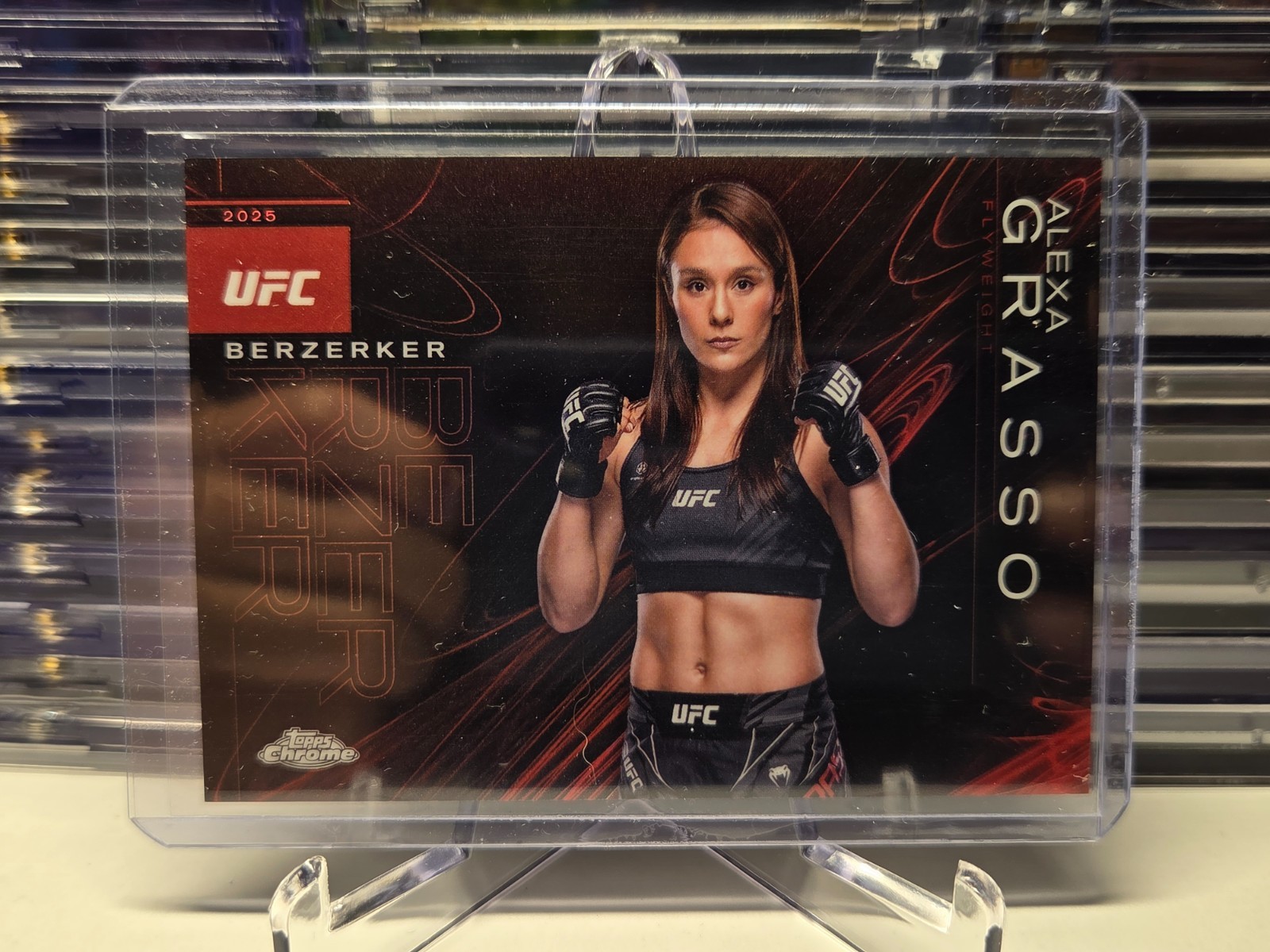 2025 TOPPS CHROME ALEXA GRASSO UFC BERZERKER SSP No. BZK-1