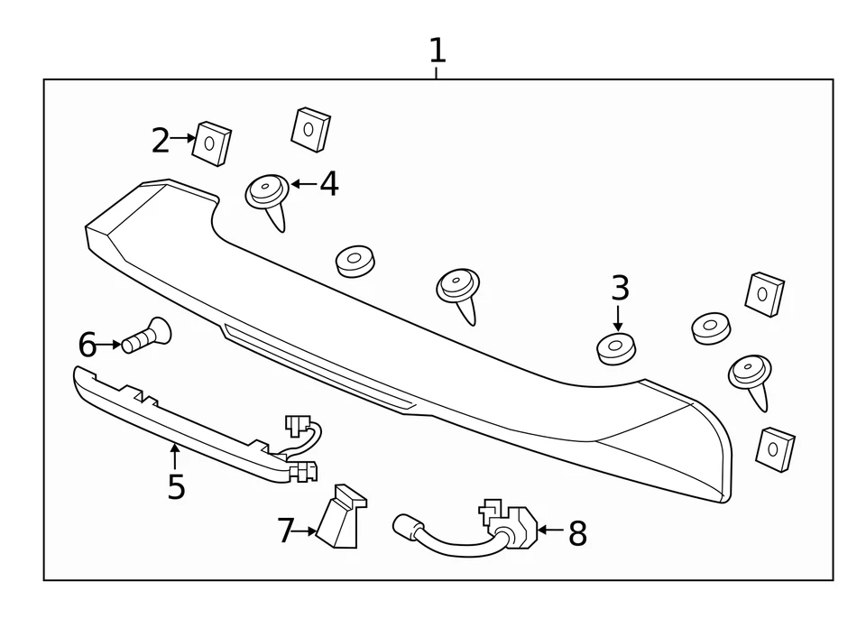 Decoración de puerta trasera con clip genuino Honda 91514-SMG-E01 Foto 2 de 2
