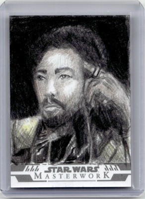 2024 Topps Star Wars Masterwork Kevin Scott Jacobs Sketch Lando Calrissian