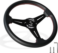 Steering Wheel Fit Club Car EZGO Yamaha, 13.7"/350mm Universal Golf Cart Steerin