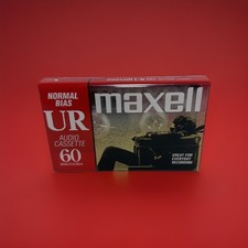 Maxwell UR 60 Minute Blank Audio Cassette Tapes Normal Bias NEW SEALED