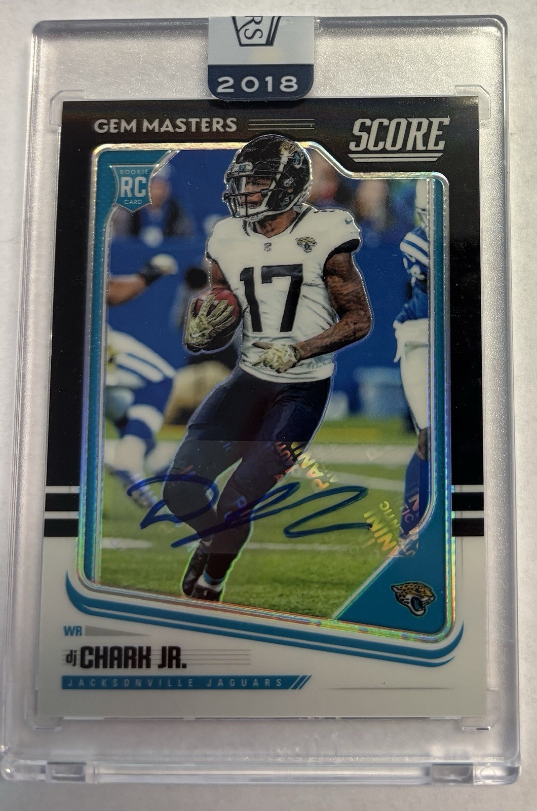 DJ CHARK JR. 2018 SCORE GEM MASTERS AUTO 1/1 PANINI HONORS SEALED JAGUARS ROOKIE