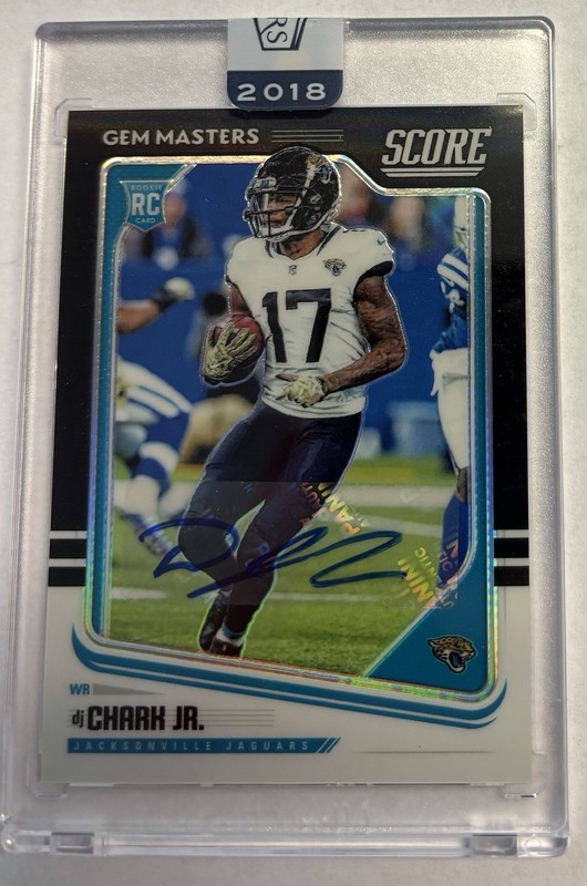 DJ CHARK JR. 2018 SCORE GEM MASTERS AUTO 1/1 PANINI HONORS SEALED JAGUARS ROOKIE