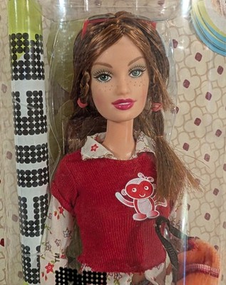Barbie Fashion Fever Drew red hair and frekles Red Monkey Shirt Mattel 2004