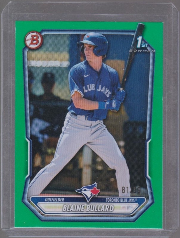 2026 Bowman #BP-18 Blaine Bullard Prospects Green #/99