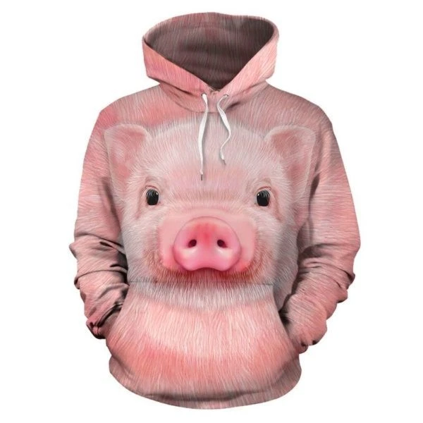 Pig Face Photo Full Hoodie Man&Women S-5Xl