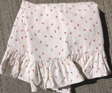 RARE RALPH LAUREN VINTAGE ROSEBUD PAIR OF RUFFLED STANDARD SHAMS