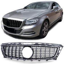 Sport K&uuml;hlergrill Schwarz Chrom f&uuml;r Mercedes CLS C218 X218 Vorfacelift 2011-2014