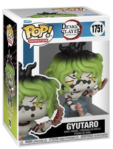 Funko Pop Demon Slayer - Gyutaro (Upper Demon) Figure w/ Protector