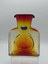 Blenko SPECIAL EDITION Helios TANGERINE MOON Water Bottle 384M