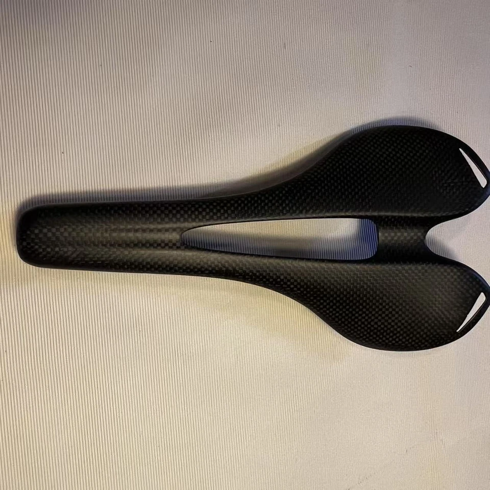 Sillín de carbono para bicicleta de carretera 270*141 MTB asiento de bicicleta alfombrilla de asiento delantero ultraligera Foto 3 de 4
