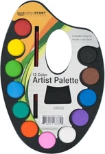NEW Watercolor Paint Artist Palette with Mixing Tray