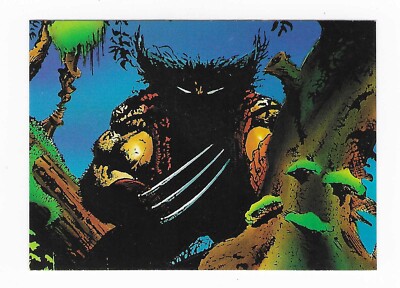 1992 Wolverine from then till now Series 2 Marvel Card #17 Ferocious