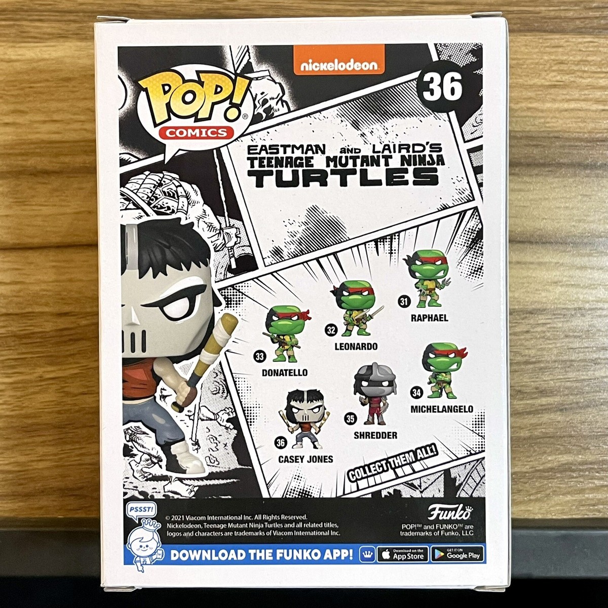 Casey Jones Funko Pop #36 Teenage Mutant Ninja Turtles PX Previews