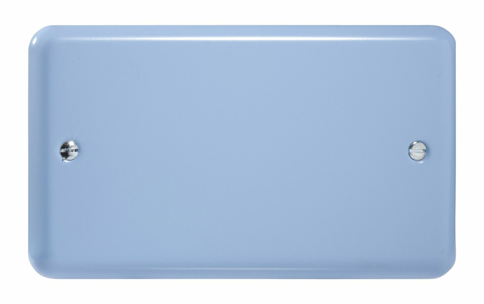 Varilight XYDB.DB Lily Pastel Duck Egg Blue 2 Gang Double Blank Plate