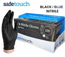 Extra Strong Black Nitrile Powder & Latex Free Disposable Gloves Tattoo Mechanic