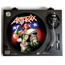 ANTHRAX Turntable Slipmat for Vinyl Records 12" DJ Slip Mat heavy metal Dredd
