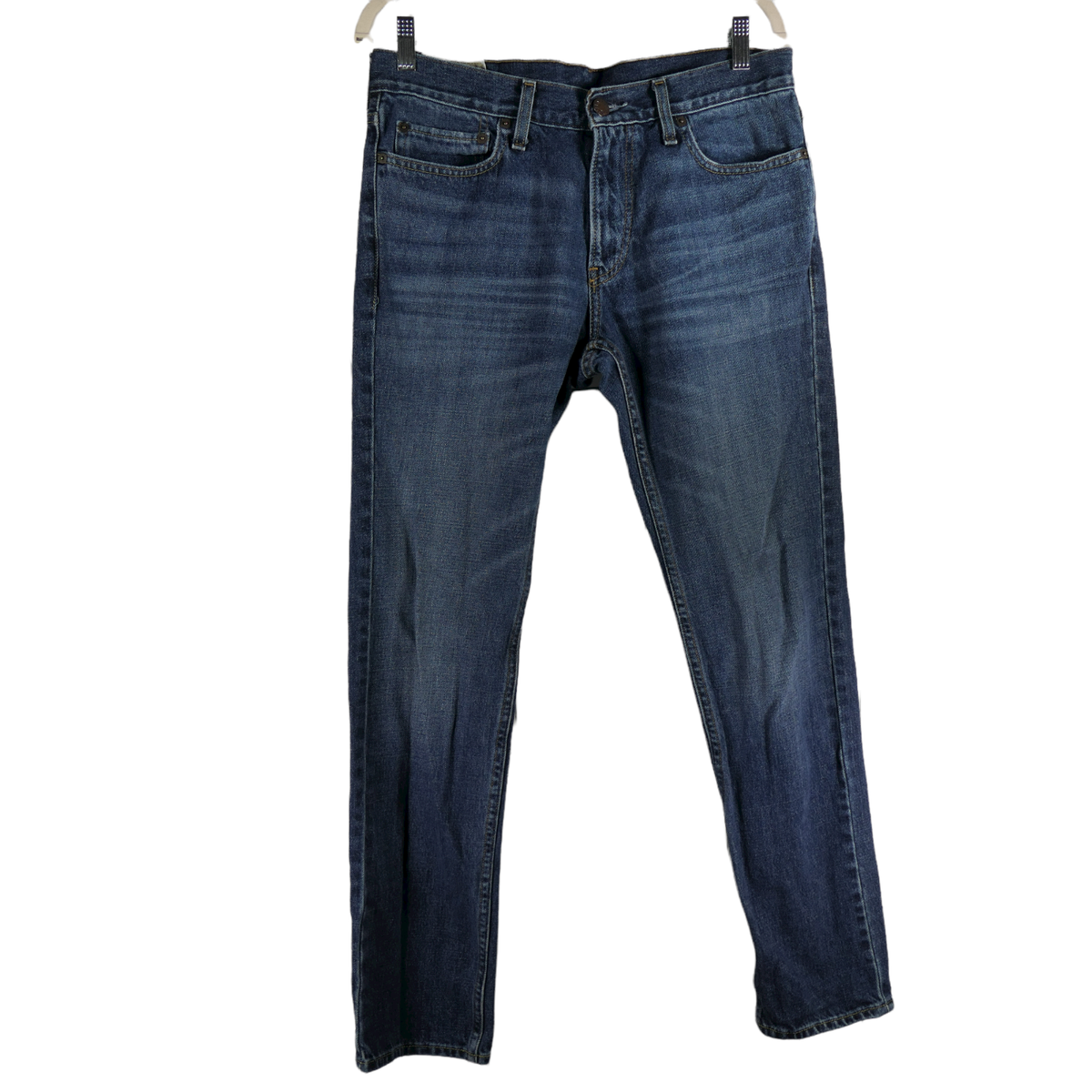 Hollister Blue Jeans Mens Size 32 x 30 Measures 33x30 Mid Rise Tapered Leg