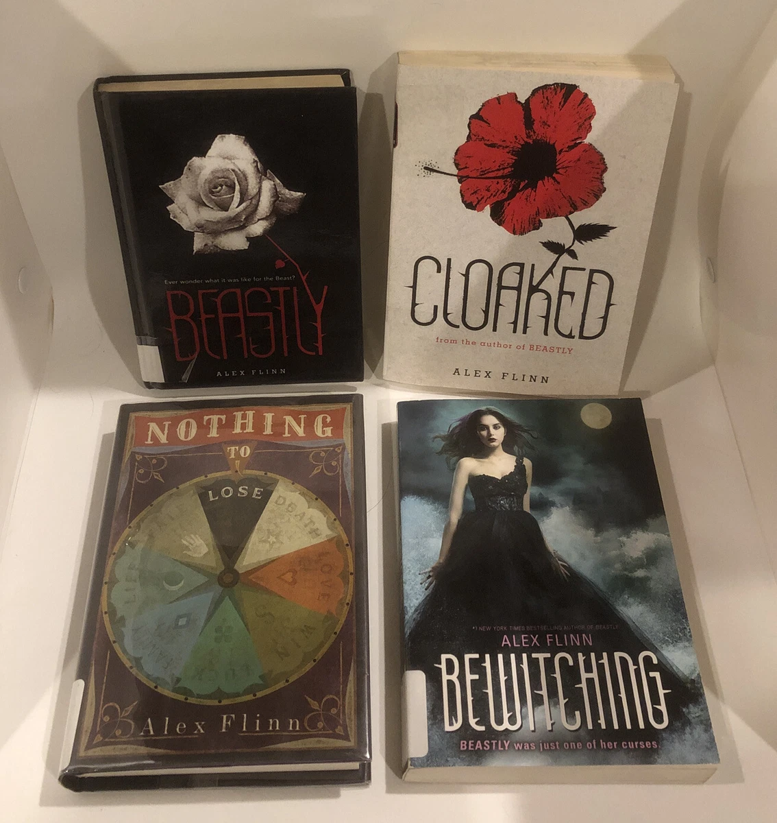 4 Books by Alex Flinn: Beastly; Bewitching; Cloaked; Nothing to Lose | eBay