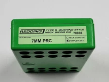 78936 REDDING 3-DIE TYPE-S NECK BUSHING DIE SET - 7MM PRC - BRAND NEW