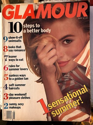 1990 Vintage Vogue. MAY. Nikki Taylor. Summer Forecast Issue. 338 Pages