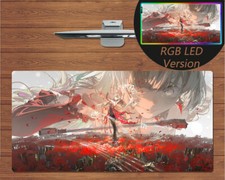 Anime RGB LED Large Mouse Pad Wuthering Waves Phrolova Gaming Mat Mousepad Gift