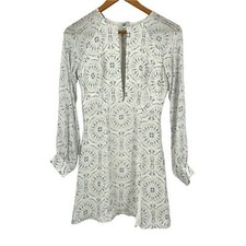 Stone Cold Fox Sicily Silk Mini Dress In Porcelain Size 0