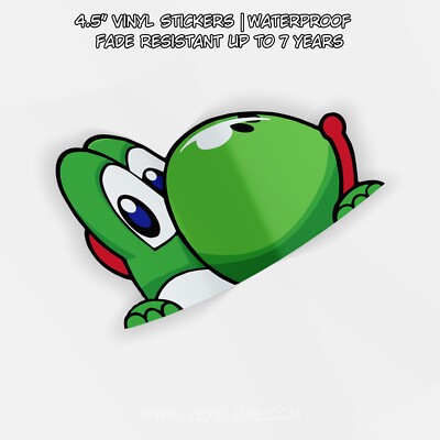 Super Nintendo - Yoshi | Vinyl Anime Sticker JDM Window Peeker