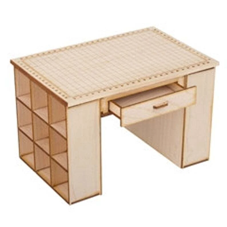 1 12 DIY Dollhouse Miniature Fabric Cutting Table Kit Miniature