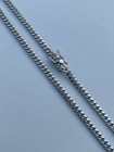 Men's Miami Cuban Chain Solid 925 Sterling Silver 4mm 18-30" Box Lock Necklace