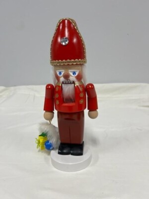 RARE SIGNED Steinbach 13'' St. Nicholas Christmas Nutcracker Chubby Series    -D7