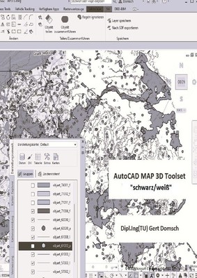 Gert Domsch | AutoCAD MAP 3D Toolset, schwarz/weiß (zur Information) | Buch
