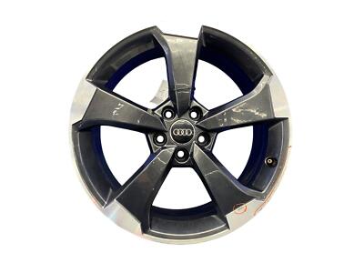 2017 2018 2019 2020 AUDI RS3 19x8 FIVE SPOKE WHEEL RIM MACHINED & BLACK OEM