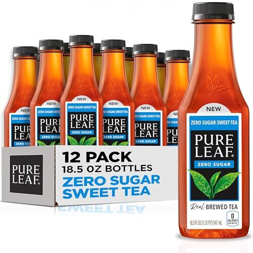 Pure Leaf Iced Tea Zero Sugar Sweet Tea 18.5 Fl Oz Bottles