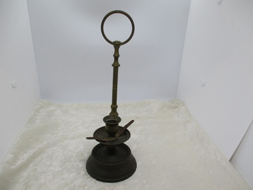 Vintage Brass Sailor/Nautical Candlestick Holder with Hanging Ring - Picture 7 of 14
