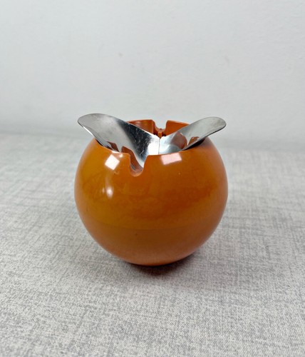STROMBOLI POSACENERE A SFERA DESIGN FRITZ DANNER PER WMF ANNI 60 70 SPACE AGE - Foto 2 di 10