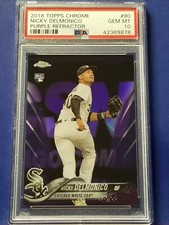 Nicky Delmonico - 2018 Topps Chrome Purple Refractor   PSA 10  #95/299 