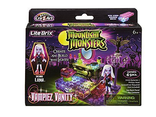 Lite Brix Moonlight MONSTERS Vampiez VANITY - 41 Pieces