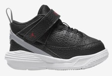 Image of NIKE JORDAN MAX AURA 5 (TD) SNEAKERS TODDLER BLACK HI-TOP DZ4355 061 SHOES