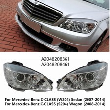 Frontscheinwerfer Scheinwerfer Für Mercedes-Benz C-Klasse W204 Links + Rechts