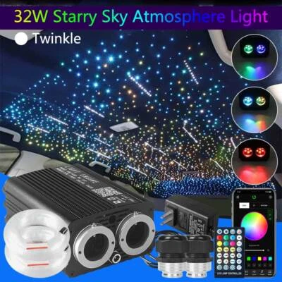 500-1300PC Car Home Headliner Twinkle Meteor Shooting Star Light Fiber Optic Kit - Bild 1 von 4