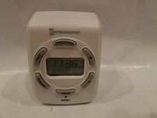 Indoor Timer Switch Plug 15 Amp Digital Lights Decorations White