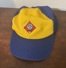 Boy Scouts Cub Scout Wolf Hat Small/Medium Cap Snapback Youth Yellow Blue