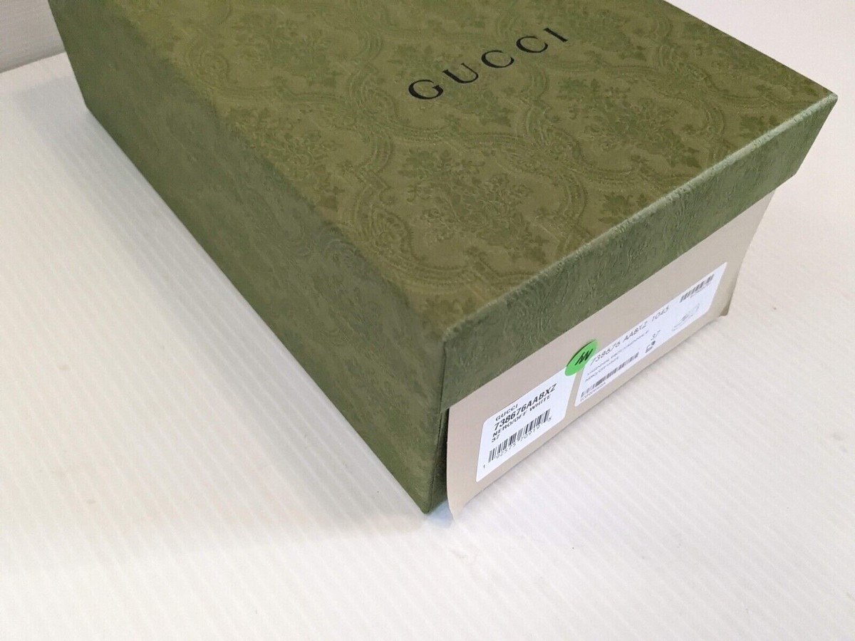 NEW Authentic Gucci Shoe Gift Box in embossed green multiple