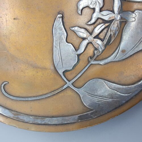 Heintz? Plato de bronce esterlina 5,75" artesanías / nuevo **LEER" - Imagen 5 de 11