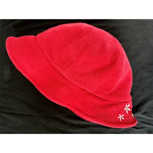 Disney Store Minnie Mouse Red Bucket Hat Kids Embroidered Daisy Terry Cloth Sz L - Picture 7 of 9