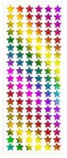 Foil Holographic Colored Star Stickers - 228pc